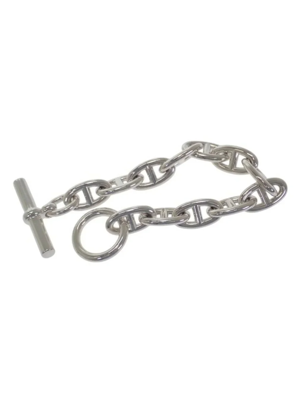 Hermes Chaine Dancre GM 12 Frames B 00010 Bracelet Silver 925 - Picture 5 of 11